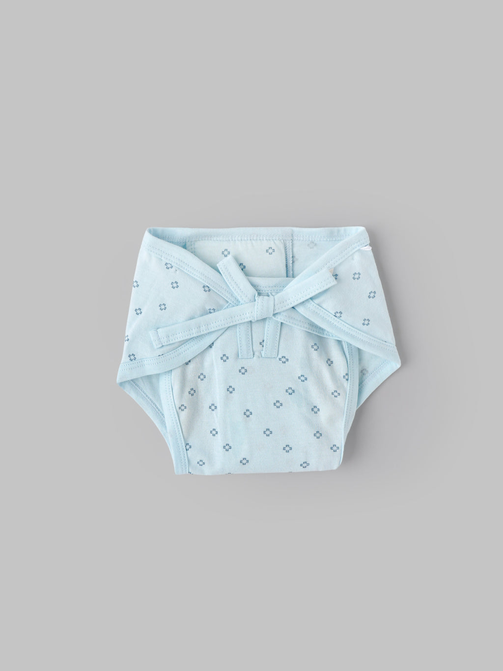 Popees Baby Printed Cotton Nappy Pack of 3 |Soft Tie-Up Diaper Cover |Newborn 0–1M
