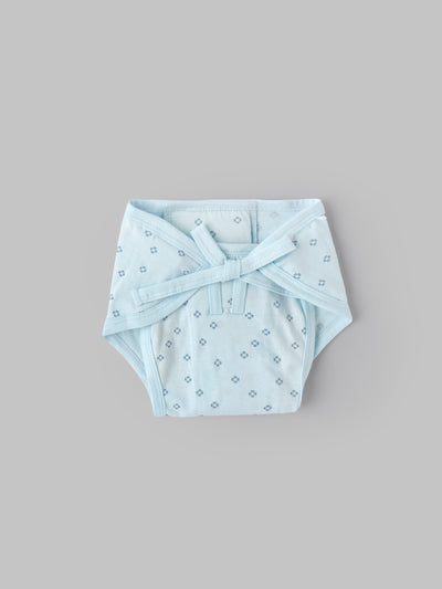 Popees Baby Printed Cotton Nappy Pack of 3 |Soft Tie-Up Diaper Cover (Newborn 0–1M)
