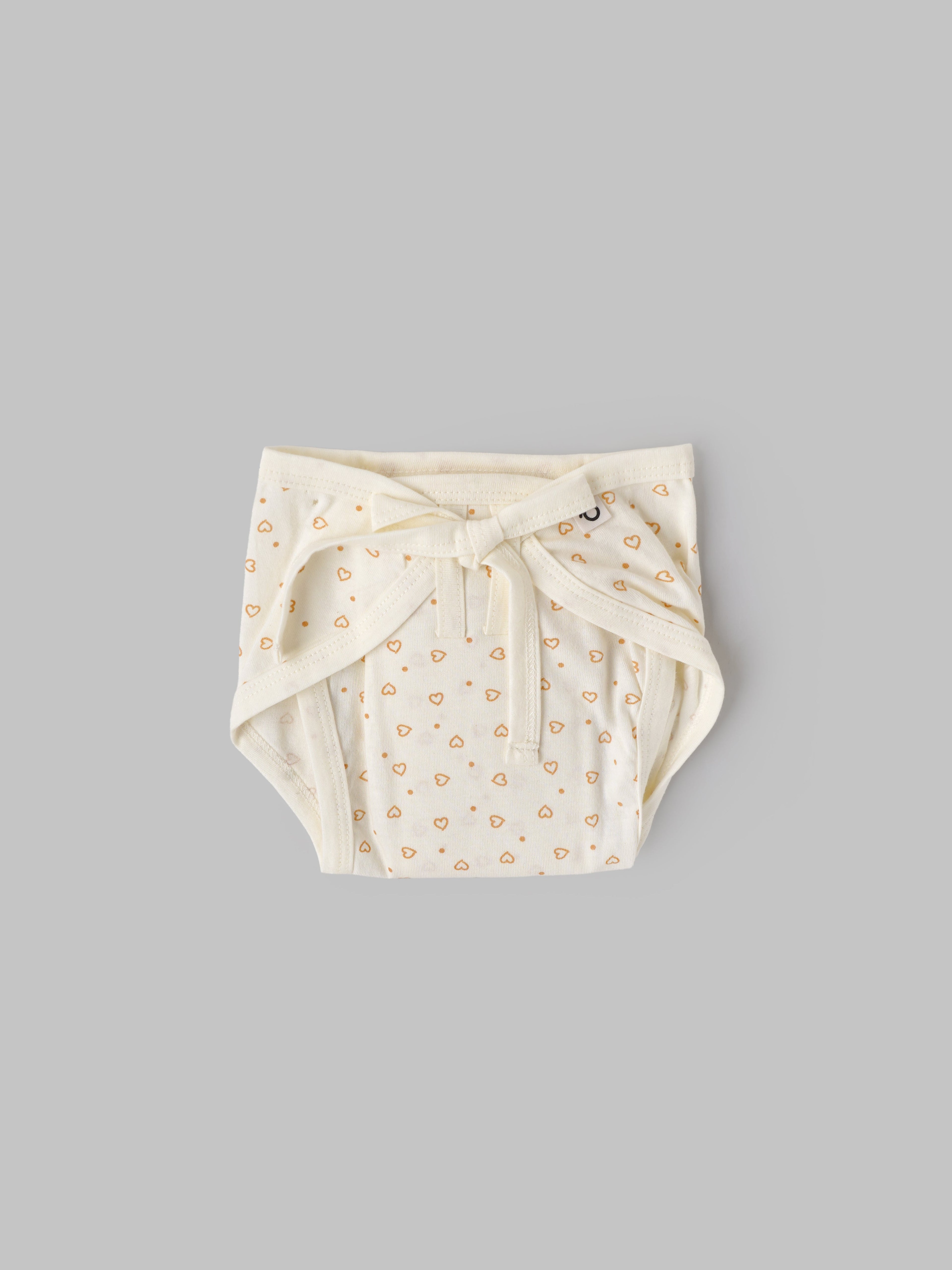 Popees Baby Printed Cotton Nappy Pack of 3 |Soft Tie-Up Diaper Cover |Newborn 0–1M