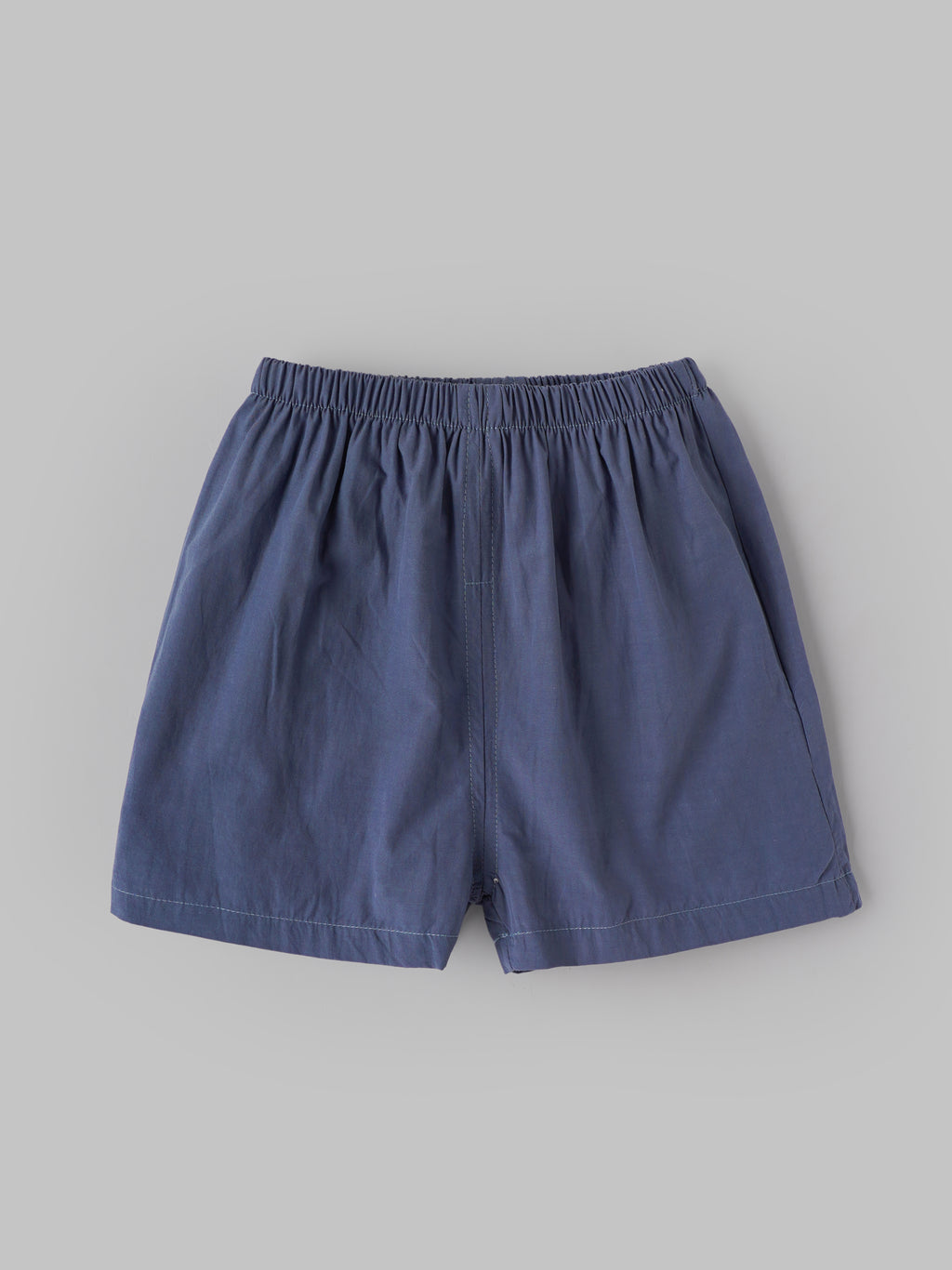 Popees Boys Illusion Blue Co-ord Set | Half Sleeve Printed Shirt & Navy Shorts | 9M–4Y