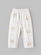 Popees Baby Boys Soft & Comfortable Teddy Bear Printed Top & Pant Set | Full Sleeve Ribbed Top with Matching Pants | 1–4 Years