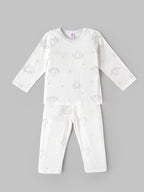 Popees Baby Girls Soft & Comfy Teddy Printed Full Sleeve T-Shirt & Pant Set|1- 4 Years