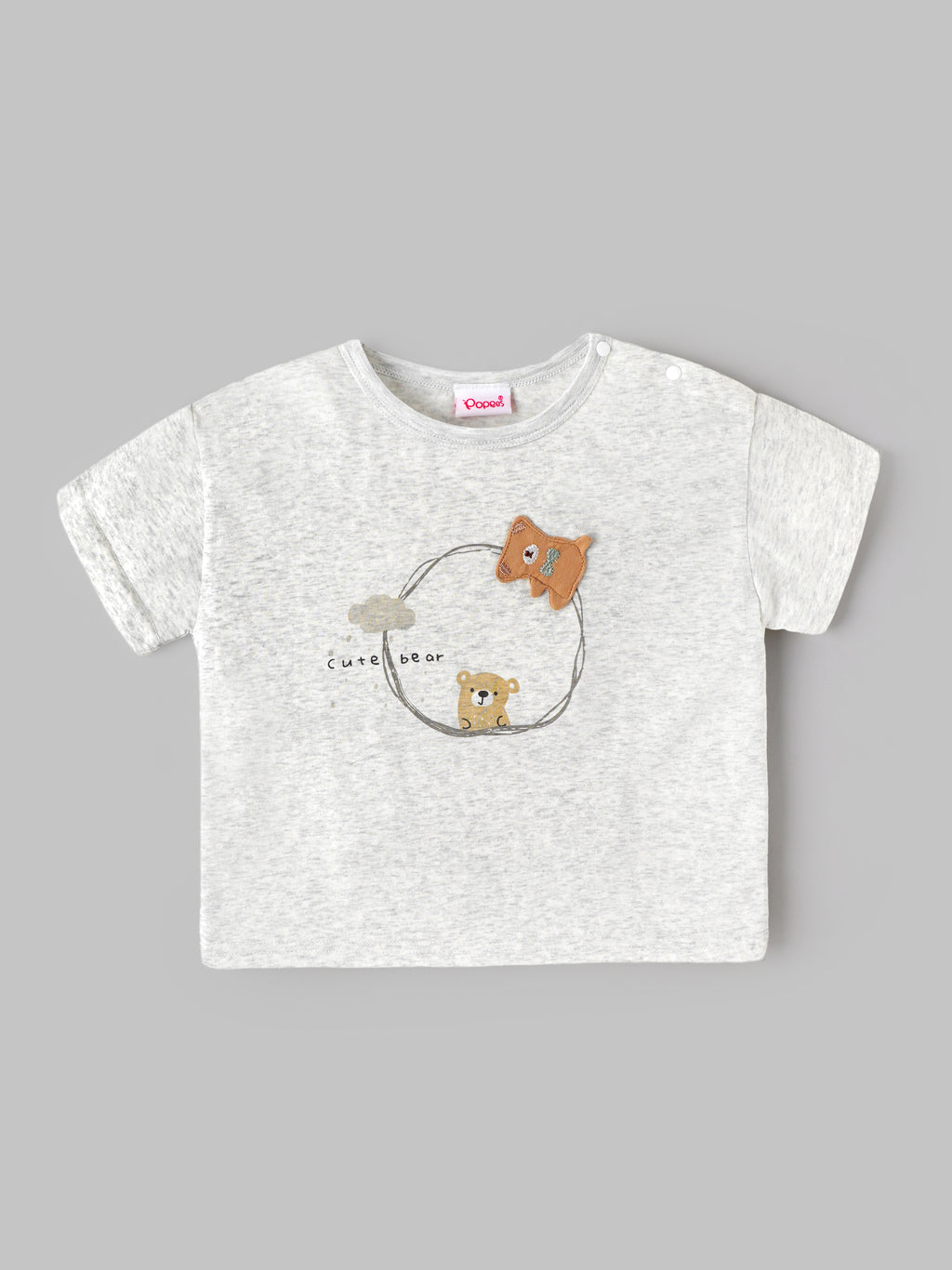 Popees Baby Boys Cute Bear Printed COORDINATED SET| Soft Half Sleeve Top with Comfortable Matching Shorts | Stylish Casual Wear Set | 3 – 6 Years