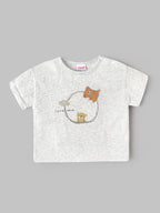 Popees Baby Boys Cute Bear Printed COORDINATED SET| Soft Half Sleeve Top with Comfortable Matching Shorts | Stylish Casual Wear Set | 3 – 6 Years