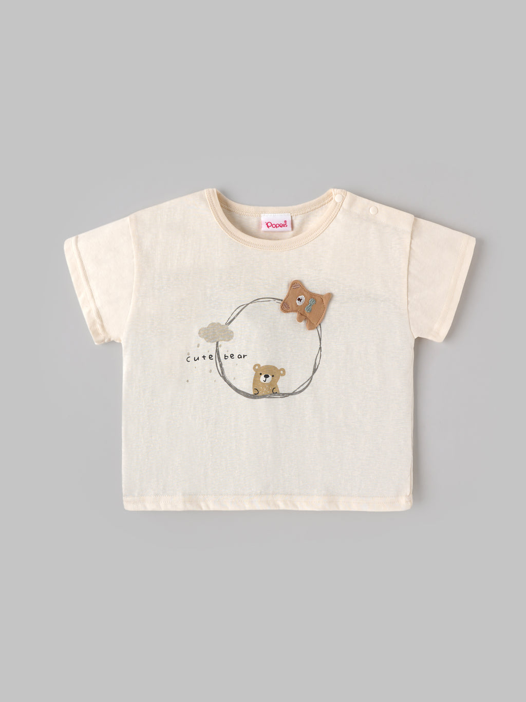Popees Baby Boys Bear Print T-Shirt and Shorts Set| 2–6 Years