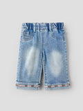 Popees Baby Girls Blue Denim Jeans | Elasticated Waist | 3-36 Months