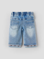 Popees Baby Girls Blue Denim Jeans | Elasticated Waist | 3-36 Months
