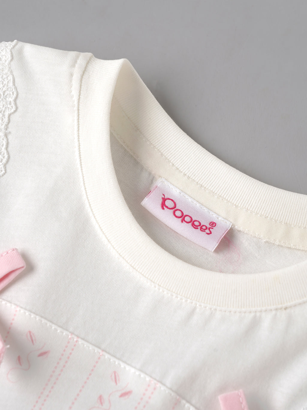 Popees Baby Girls Soft & Stylish Dress | Cute Short Sleeve Dress with Lace Straps & Layered Tulle Skirt | Comfortable Casual & Party Wear | 6 Months–4 Years