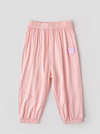 Popees Baby Girls Pearl Knitted Cotton-Polyester Full Length Pants with Elastic Waistband (1 to 6 Years)