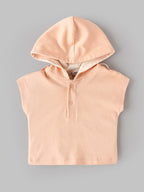Popees Baby Boys Hooded T-Shirt & Dungaree Set | Soft & Comfortable Sleeveless Romper Set with Adjustable Straps(3–24 months)