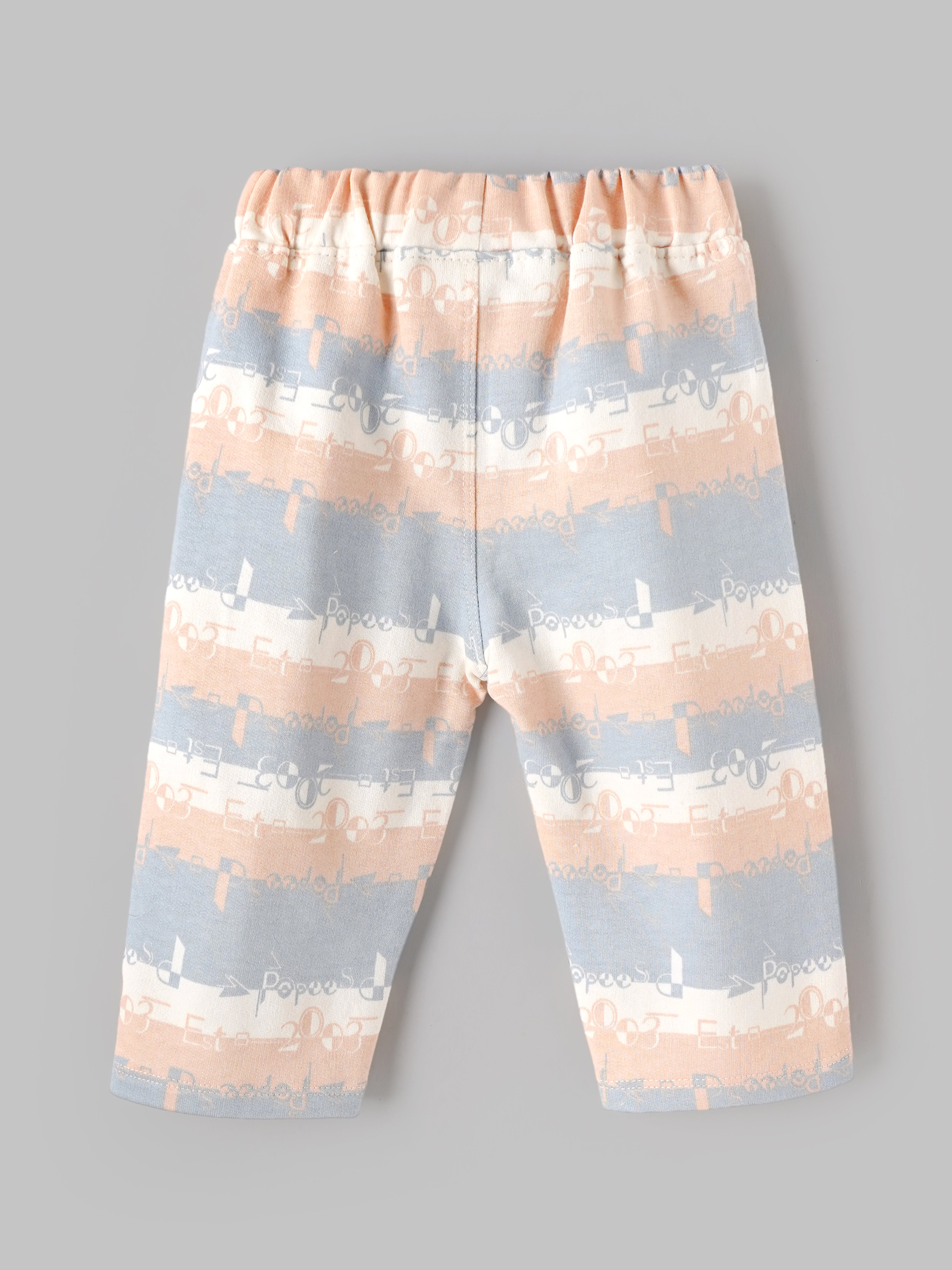 Popees Baby Boys Printed Cotton  Pants with Utility Pocket | Soft & Comfortable Elastic Waist Bottom Wear | 3–24 Months