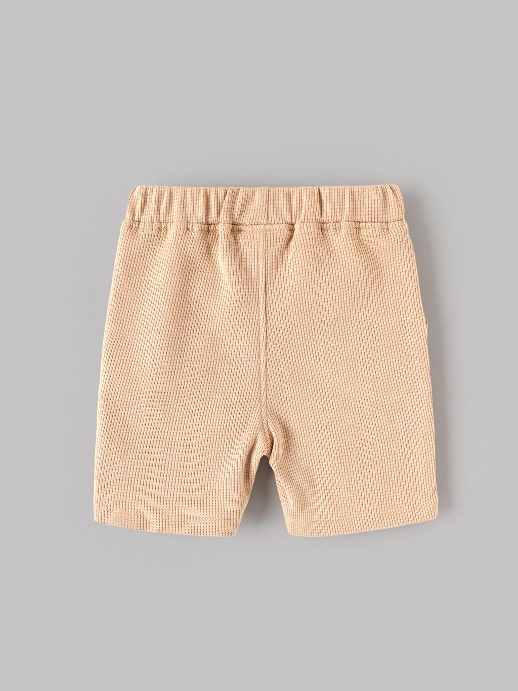 Popees Baby Boys Stylish Beige Shorts | Soft & Comfortable Textured Shorts with Elasticated Waistband & Side Pockets |  3-24 Months