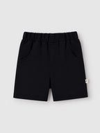 Popees Baby Boys Soft & Comfy Solid Casual Shorts – Black |3–24 Months