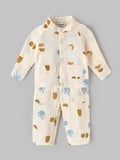 Popees Soft Cotton Printed  Co-Ord Set for Boys | Full Sleeve Shirt & Pants 3-24 Months