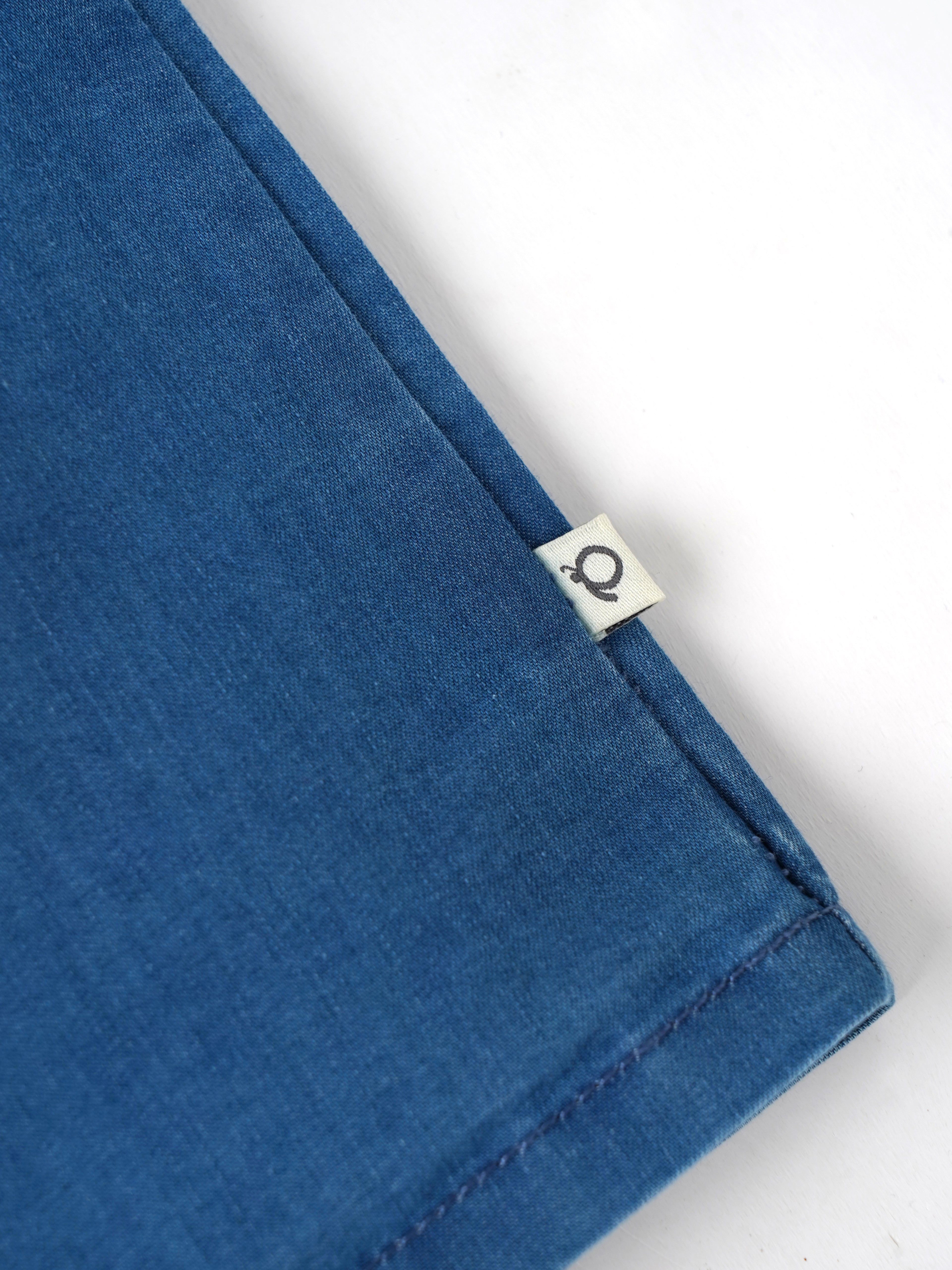 Popees Baby Boys Stylish Denim-Style Half Sleeve Shirt | Soft & Comfortable Collared Shirt with Front Pocket & Wooden Buttons | Casual Everyday Wear|3-36 Months
