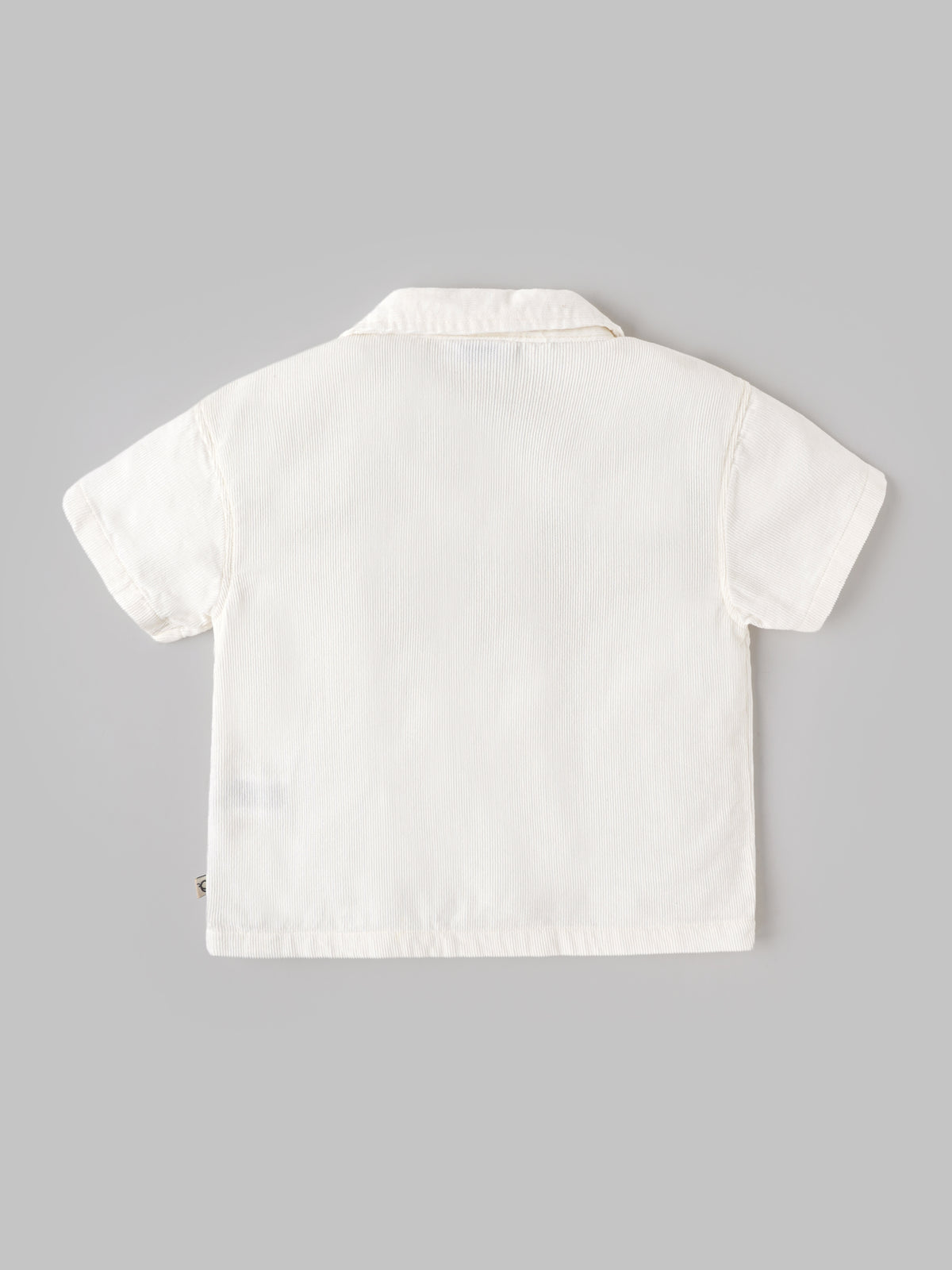 Popees Baby Boys Stylish Corduroy Shirt | Soft Half Sleeve Collared Shirt with Front Pocket | 3-24 Months