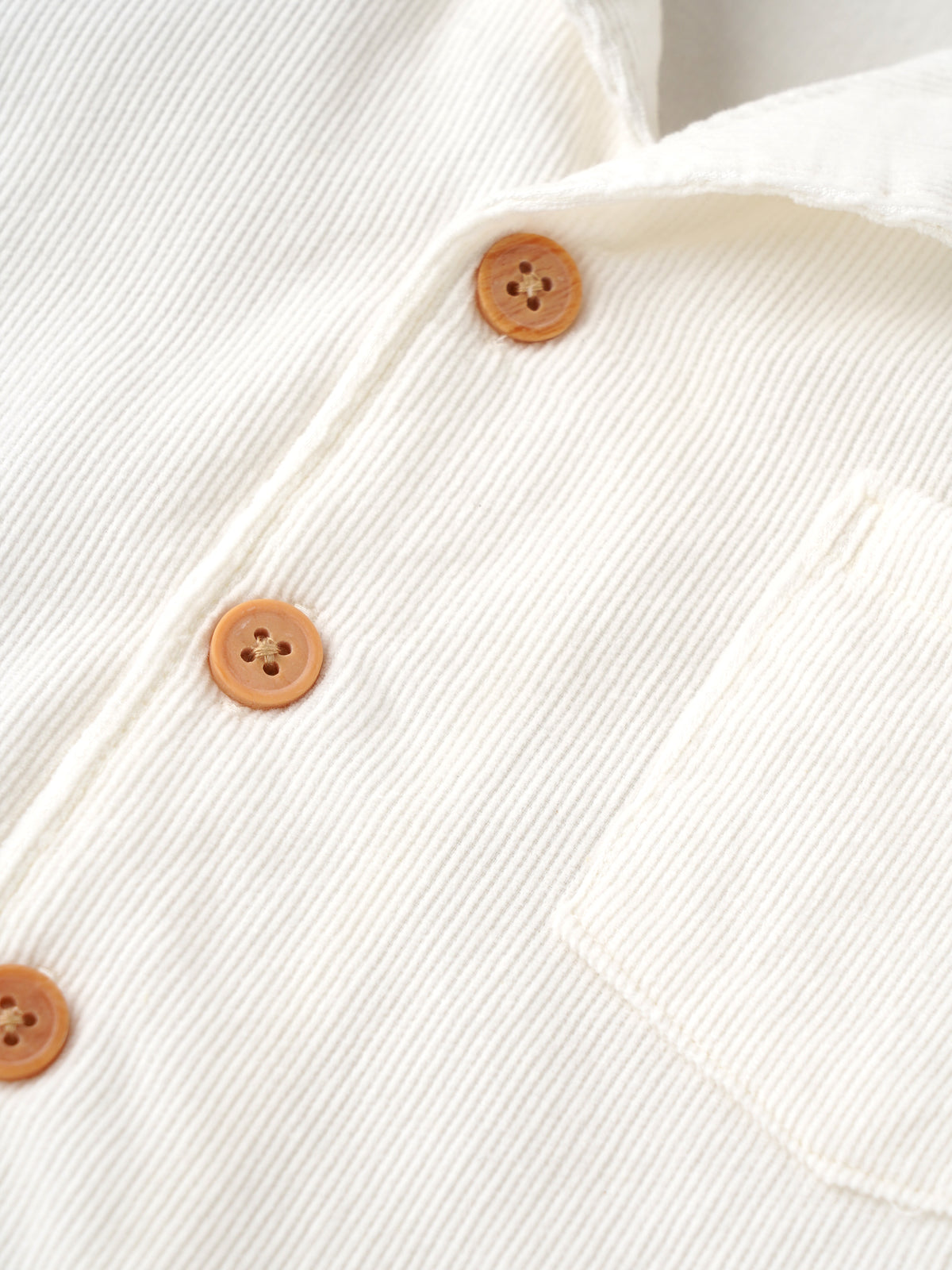 Popees Baby Boys Stylish Corduroy Shirt | Soft Half Sleeve Collared Shirt with Front Pocket | 3-24 Months