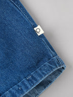 Popees Baby Boys Stylish Denim Shorts with Elasticated Waist | Comfortable Casual Shorts with Front Pockets | Blue(3-24 Months)