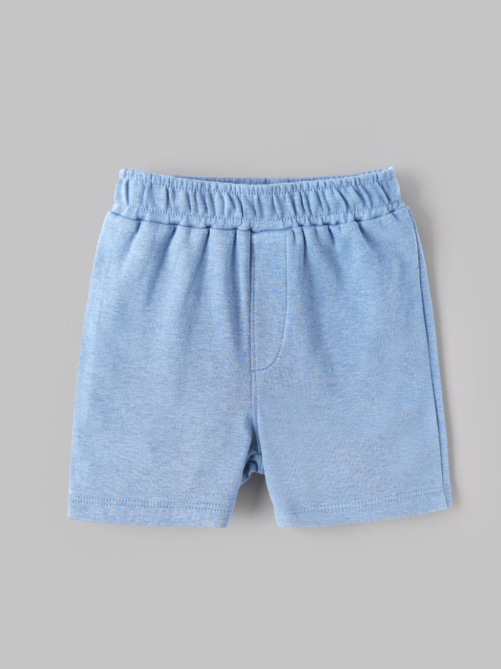 Popees Baby Organic Bamboo Cotton Printed T-Shirt & Shorts Set | Boys | White & Blue | 3–24 Months