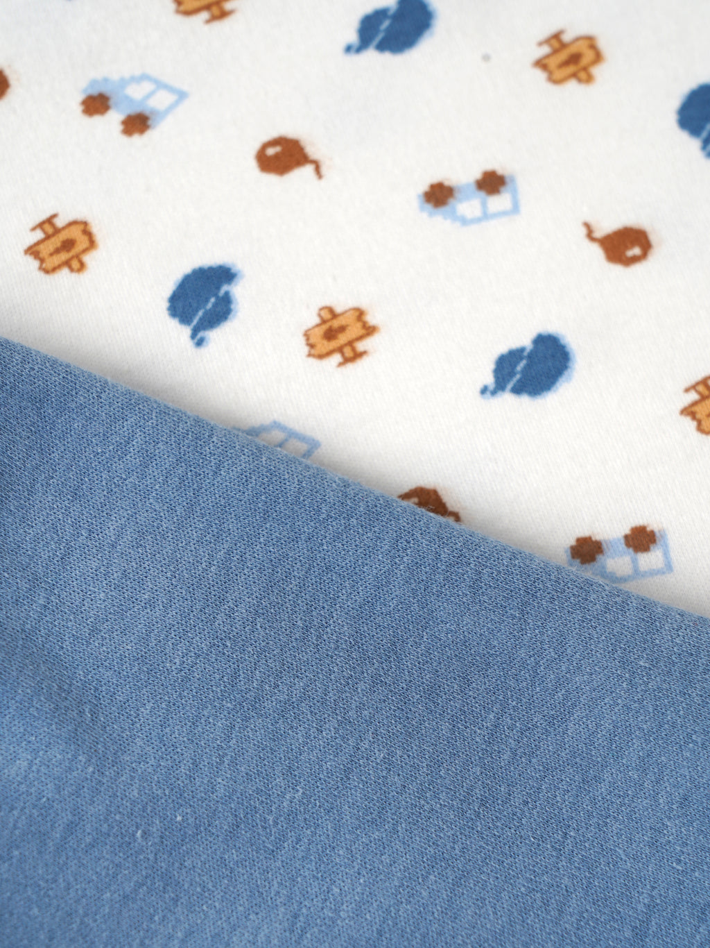 Popees Baby Organic Bamboo Cotton Printed T-Shirt & Shorts Set | Boys | White & Blue | 3–24 Months