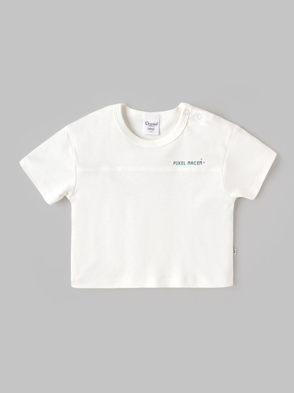 Popees Baby Boys White T-Shirt and Mint Green Shorts Set |Printed Half Sleeve |3-24 months