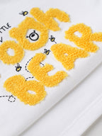 Popees Baby Boys Soft & Stylish Printed T-Shirt | Half Sleeve Round Neck T-Shirt with Cute "Little Honey Bear" Print | Comfortable Casual Wear | 3-24 Months