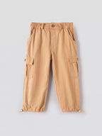 Popees Baby Boys Stylish Beige Cargo Pants | 3-24  Months