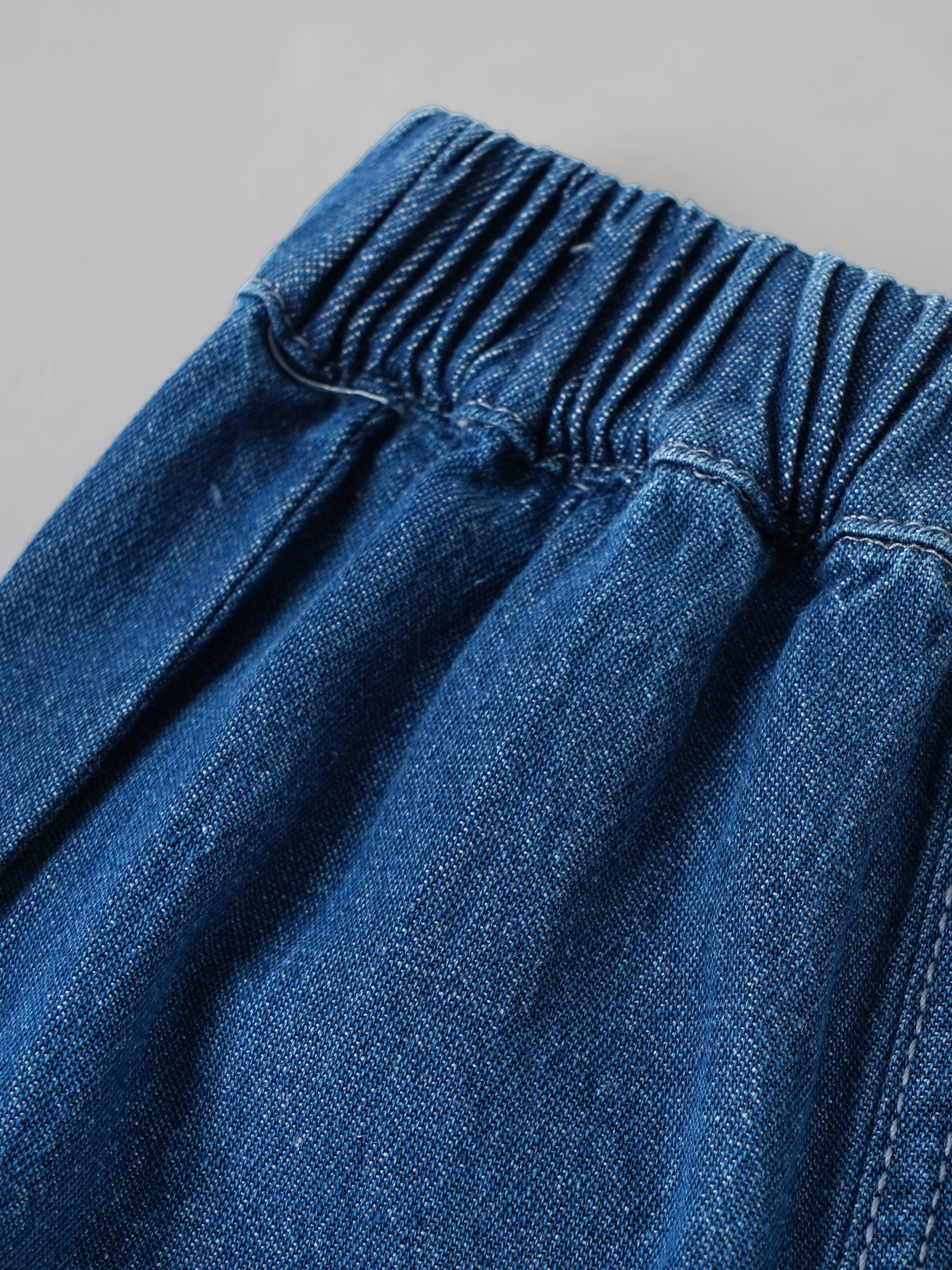 Popees Baby Girls Stylish Denim Pants with Elasticated Waist | Comfortable Full-Length Casual Jeans for Girls | Blue(3-36 Months)