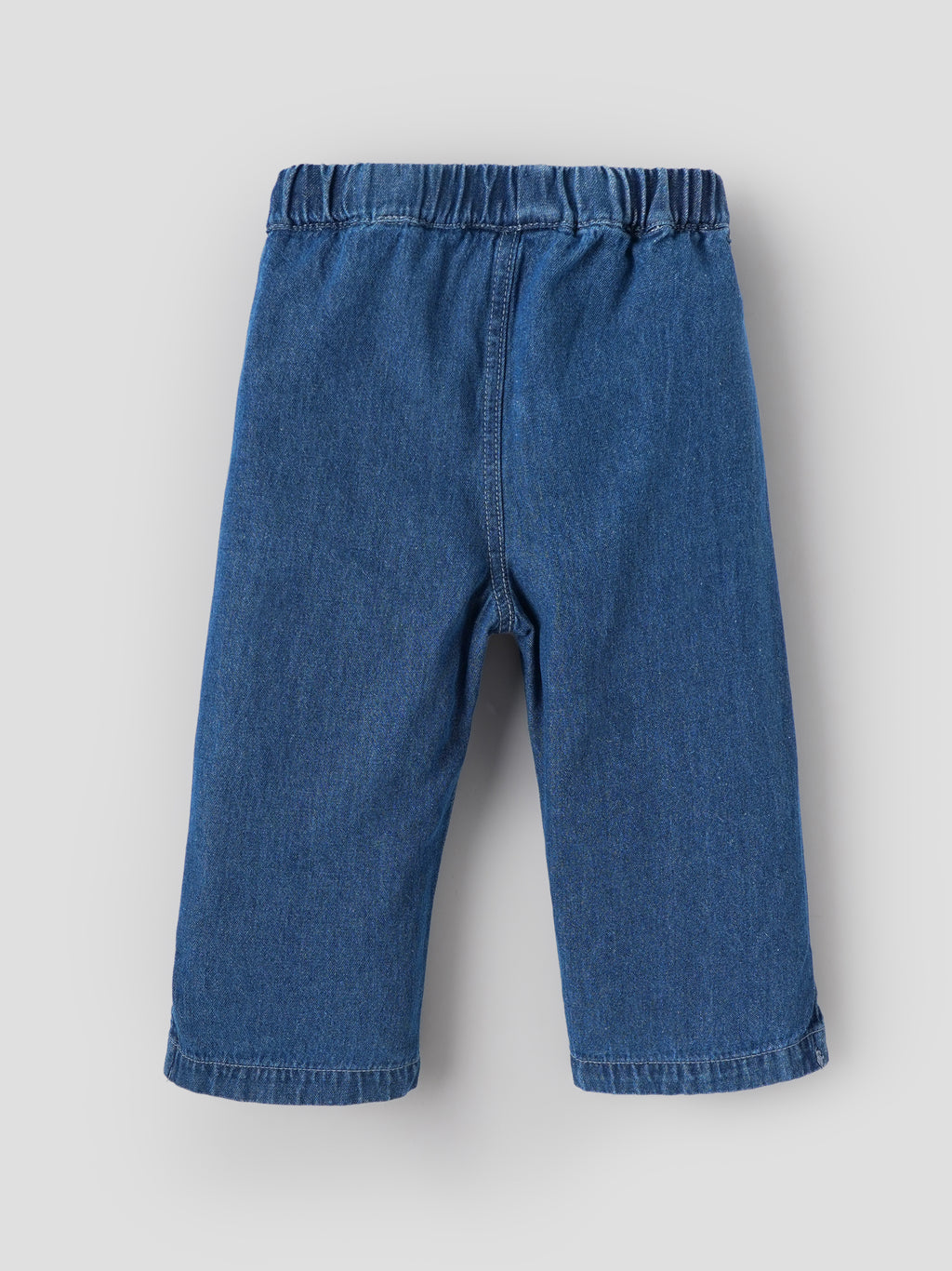 Popees Baby Girls Stylish Denim Pants with Elasticated Waist | Comfortable Full-Length Casual Jeans for Girls | Blue(3-36 Months)