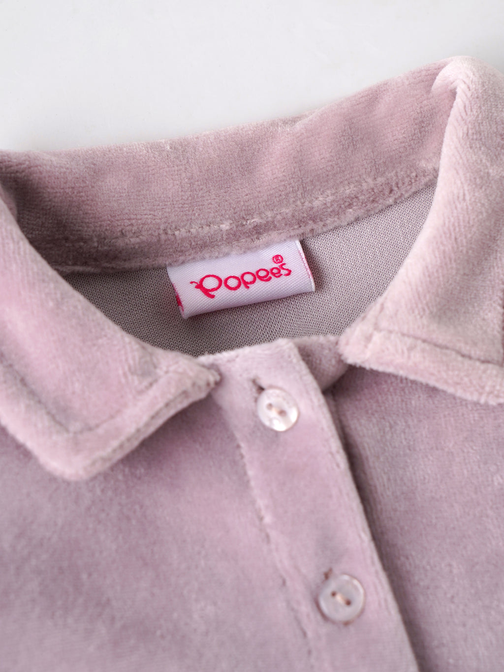 Popees Baby Girls Full Sleeve Collar Dress with Belt | 3-24 Months