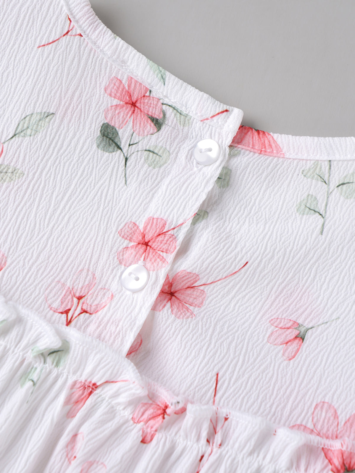 Popees Baby Girls Floral Dress | Soft Full Sleeve Printed Dress with Ruffle Detail Comfortable Casual Wear | 3-36 Months