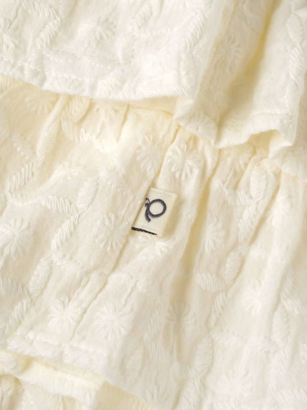 Popees Baby Girls Layered Ruffle Dress with Bow Straps – Off White|3 To 24 Months