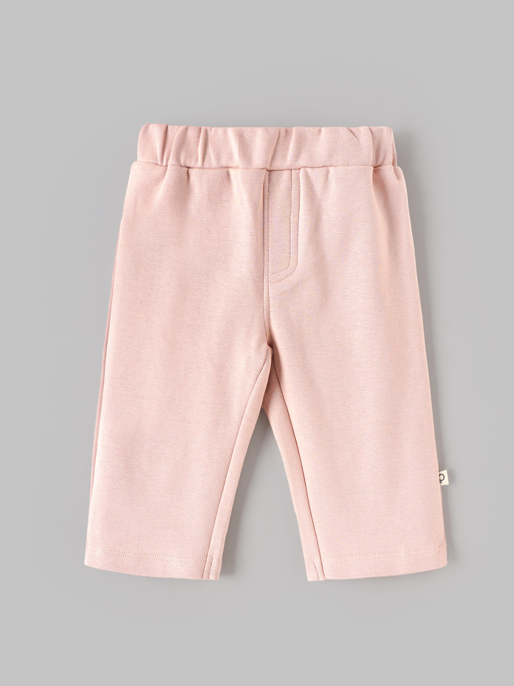 Popees Baby Girls Soft Rose Smoke Full-Length Pants|9-24 Months