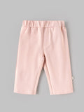 Popees Baby Girls Soft Rose Smoke Full-Length Pants|9-24 Months