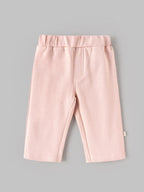 Popees Baby Girls Soft Rose Smoke Full-Length Pants|9-24 Months
