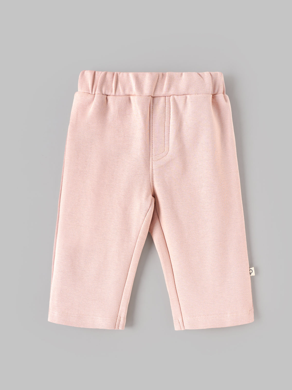 Popees Baby Girls Soft Rose Smoke Full-Length Pants|9-24 Months