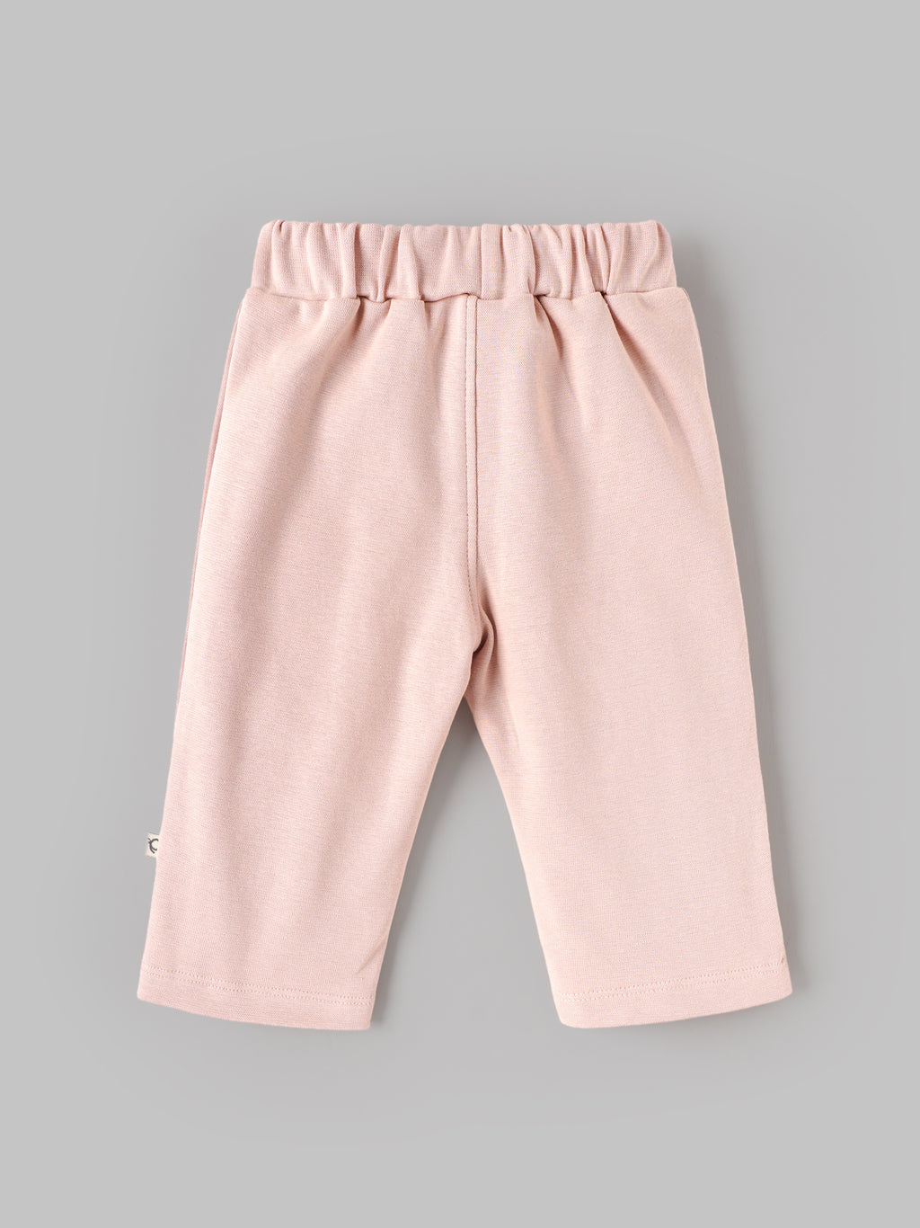 Popees Baby Girls Soft Rose Smoke Full-Length Pants|9-24 Months