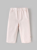 Popees Baby Girls Soft Pink Full-Length Pants| 3-24 Months