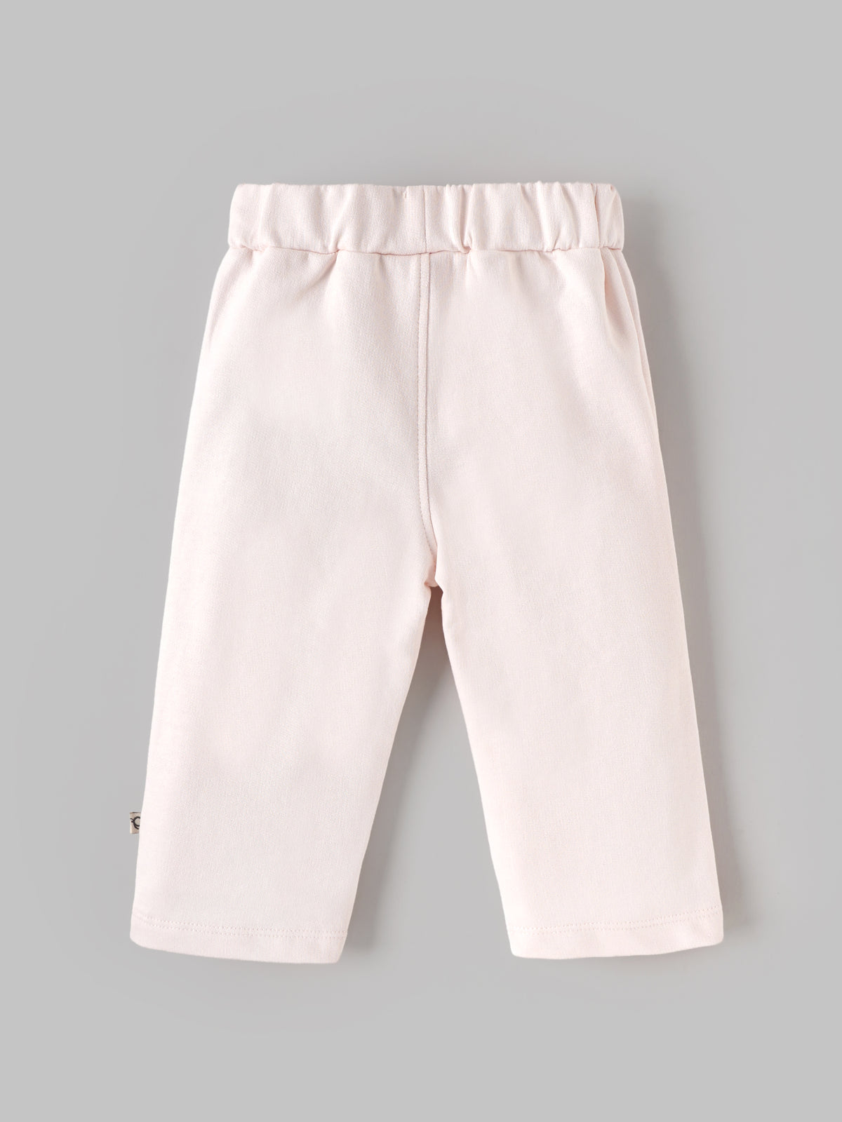 Popees Baby Girls Soft Pink Full-Length Pants| 3-24 Months
