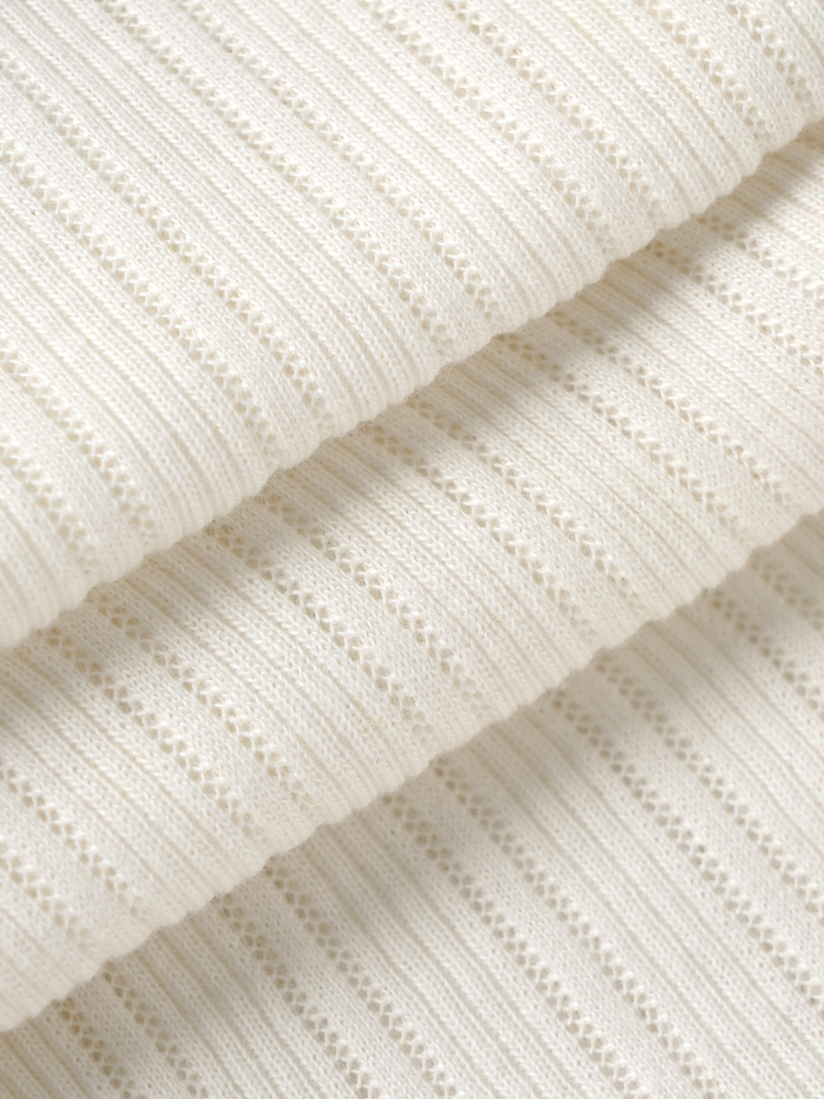 Popees Baby Girls Cream Ribbed Cotton Pants with Elastic Waistband| 3- 24 Months