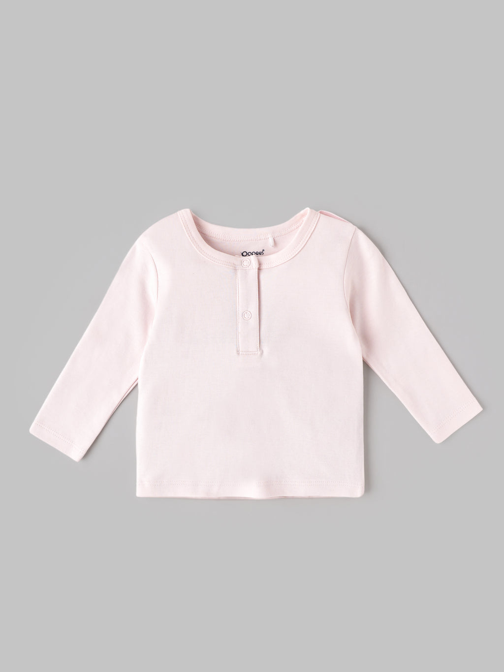 Popees Baby Girls Denim Pinny Set with Cotton Top| Pink & Blue| 3 - 24 Months