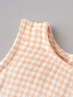 Popees Baby Girls Stylish Checkered Bow Detail Sleeveless Dress |Comfortable Casual Wear|3 - 24 Months