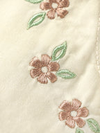 Popees Baby Girls Floral Embroidered Shorts | Elastic Waist Casual Summer Shorts | 3-24 Months