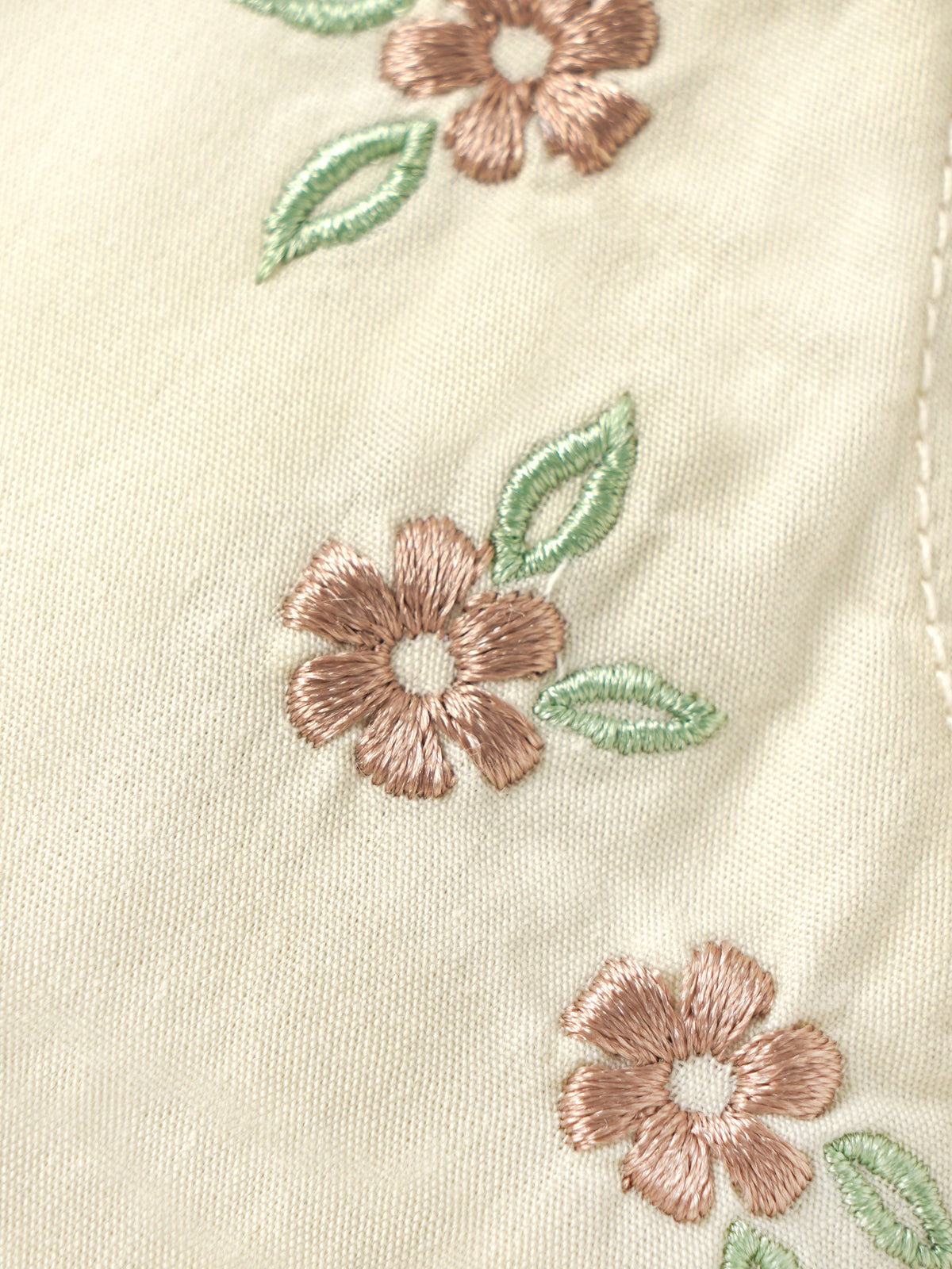 Popees Baby Girls Floral Embroidered Shorts | Elastic Waist Casual Summer Shorts | 3-24 Months