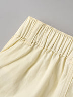 Popees Baby Girls Floral Embroidered Shorts | Elastic Waist Casual Summer Shorts | 3-24 Months