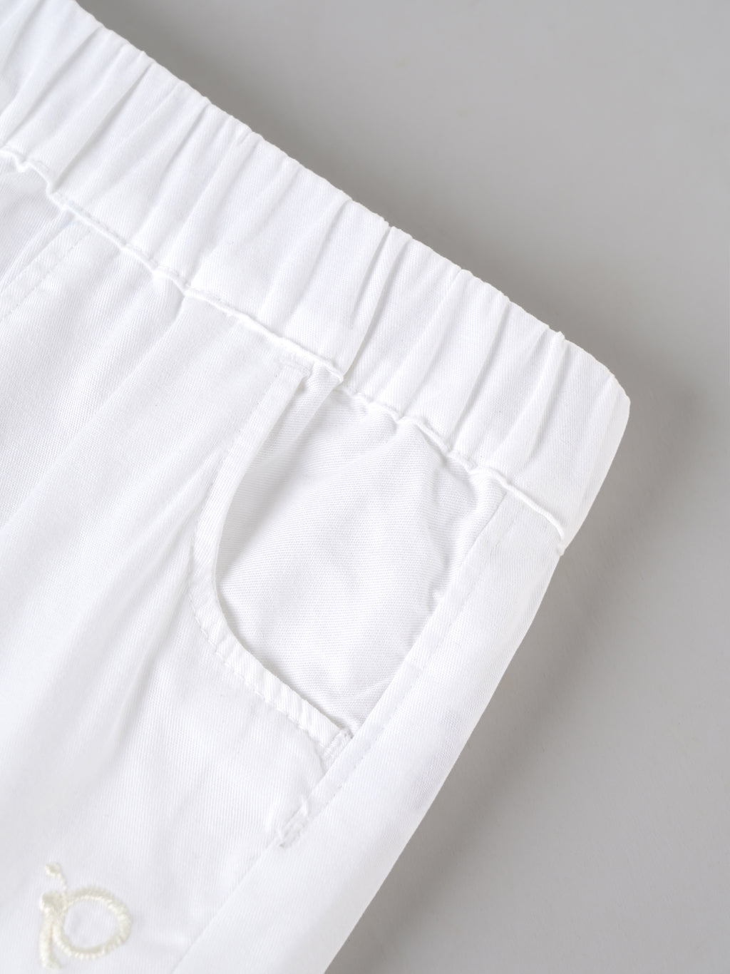 Popees Baby Girls Cotton Casual Shorts | Soft Elastic Waist Summer Shorts with Pockets | White | 3–36 Months