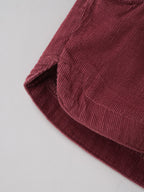Popees Baby Girls Soft & Stylish Corduroy Shorts | Elasticated Waist Shorts with Side Pockets | Maroon |3–36 Months