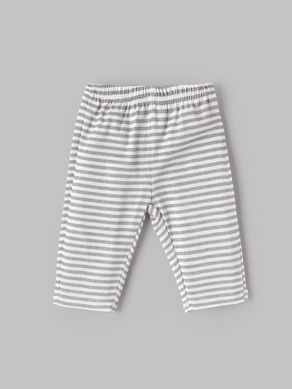 Popees Baby Girls Penguin Embroidered  Top & Striped Leggings Set 3-24 Months