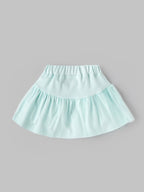 Popees Baby Girls Stylish Shirt & Skirt Set | Comfortable Collared Top with Puff Sleeves and Flared Skirt |3 to 9 Months