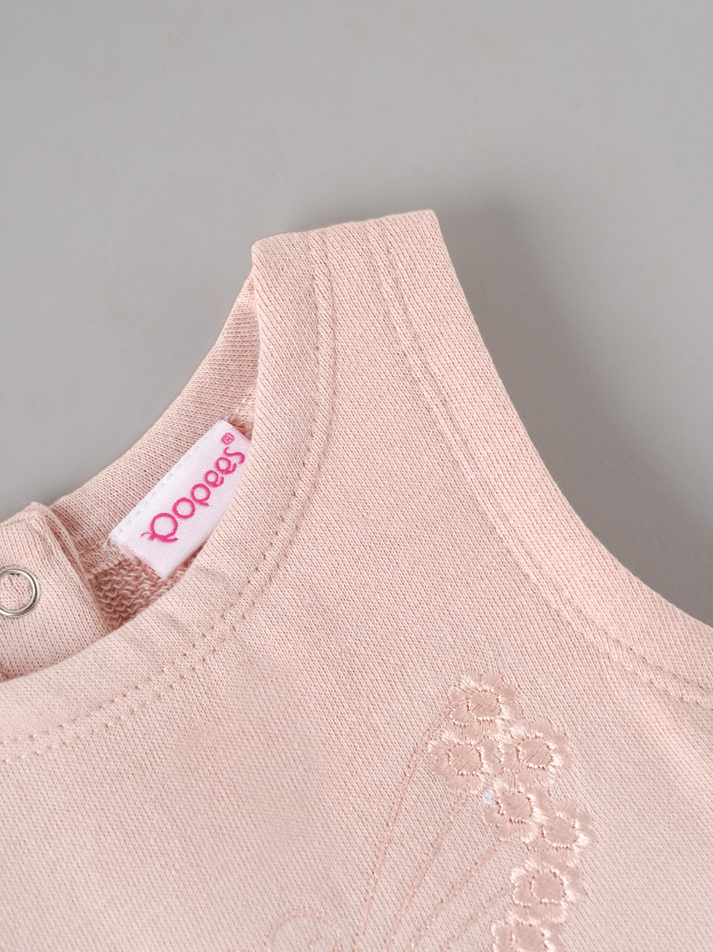Popees Baby Girls Soft & Stylish Butterfly Embroidered Top and Shorts Set | 3-24 Months